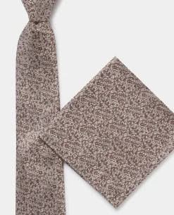 Abstract Print Silk Tie