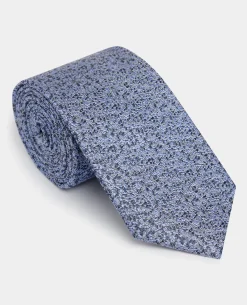 Abstract Print Silk Tie