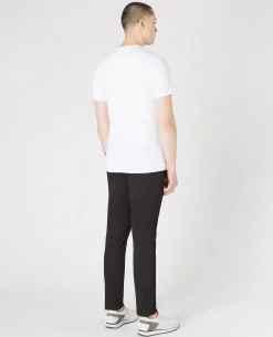 Black Slim Leg Cotton-Stretch Chinos