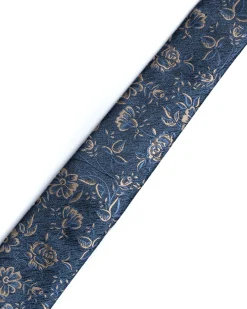 Blue Floral Tie
