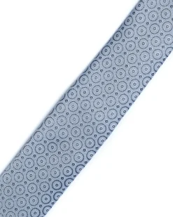 Blue Pattern Silk Tie