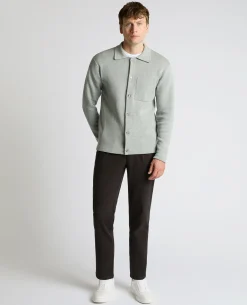 Button-Up Cotton Cardigan