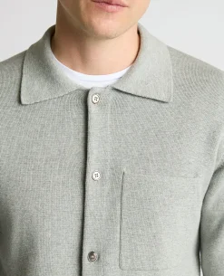 Button-Up Cotton Cardigan