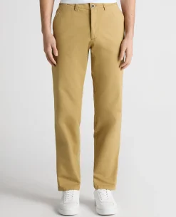Camel Straight Leg Cotton Stretch Chino