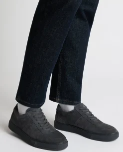 Charcoal Grey Suede Trainer