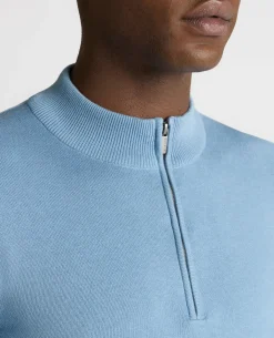 Cotton Half Zip Jumper