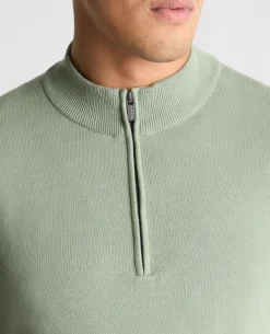 Cotton Half Zip Jumper