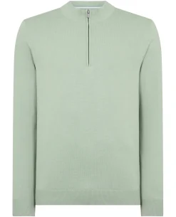 Cotton Half Zip Jumper
