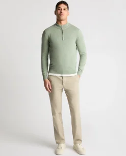 Cotton Half Zip Jumper