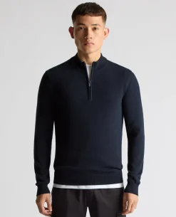 Cotton Half Zip Jumper