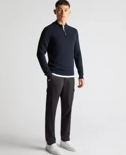 Cotton Half Zip Jumper