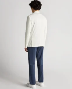 Cotton Stretch Blend Double-Breasted Jacket