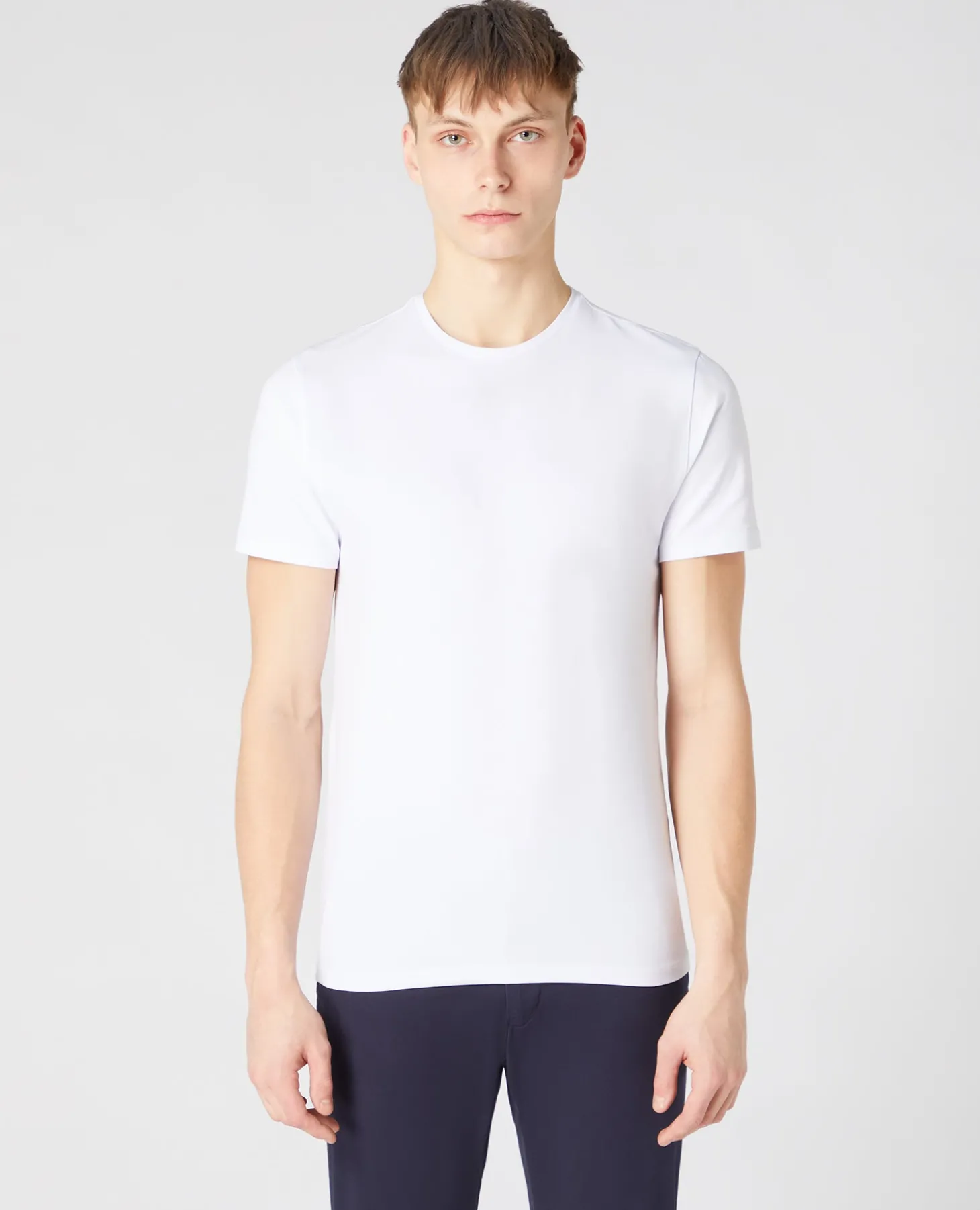 Cotton Stretch Crew Neck T-Shirt