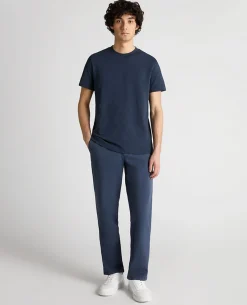 Crew Neck Slub Yarn Jersey T-Shirt