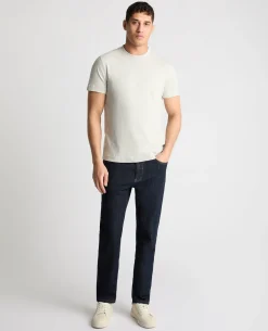 Crew Neck Slub Yarn Jersey T-Shirt