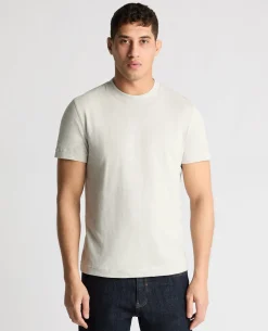 Crew Neck Slub Yarn Jersey T-Shirt