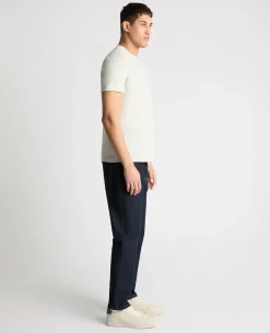 Crew Neck Slub Yarn Jersey T-Shirt