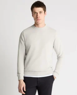 Crew Neck Terry Embroidered Sweatshirt