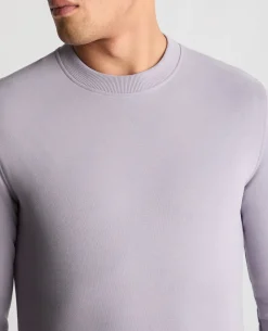 Crew Neck Terry Embroidered Sweatshirt