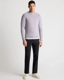 Crew Neck Terry Embroidered Sweatshirt