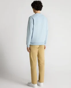 Crew Neck Terry Embroidered Sweatshirt