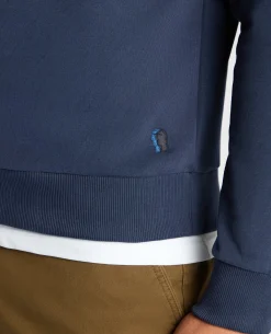 Crew Neck Terry Embroidered Sweatshirt