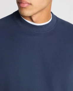 Crew Neck Terry Embroidered Sweatshirt