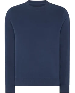 Crew Neck Terry Embroidered Sweatshirt