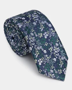 Ditsy Floral Print Tie