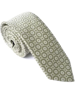 Green Pattern Silk Tie