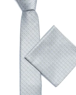 Green Print Silk Tie