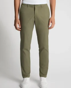 Green Slim Leg Cotton-Stretch Chinos