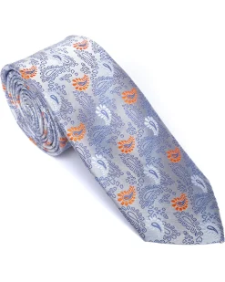 Grey Paisley Tie