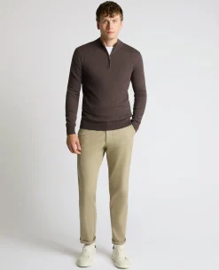 Half Zip Cotton Sweater