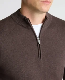 Half Zip Cotton Sweater