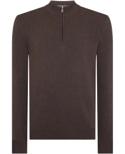 Half Zip Cotton Sweater