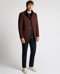 Jonah Tailored Fit Wool Blend Overcoat