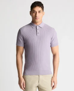 Knitted Cotton Polo Shirt