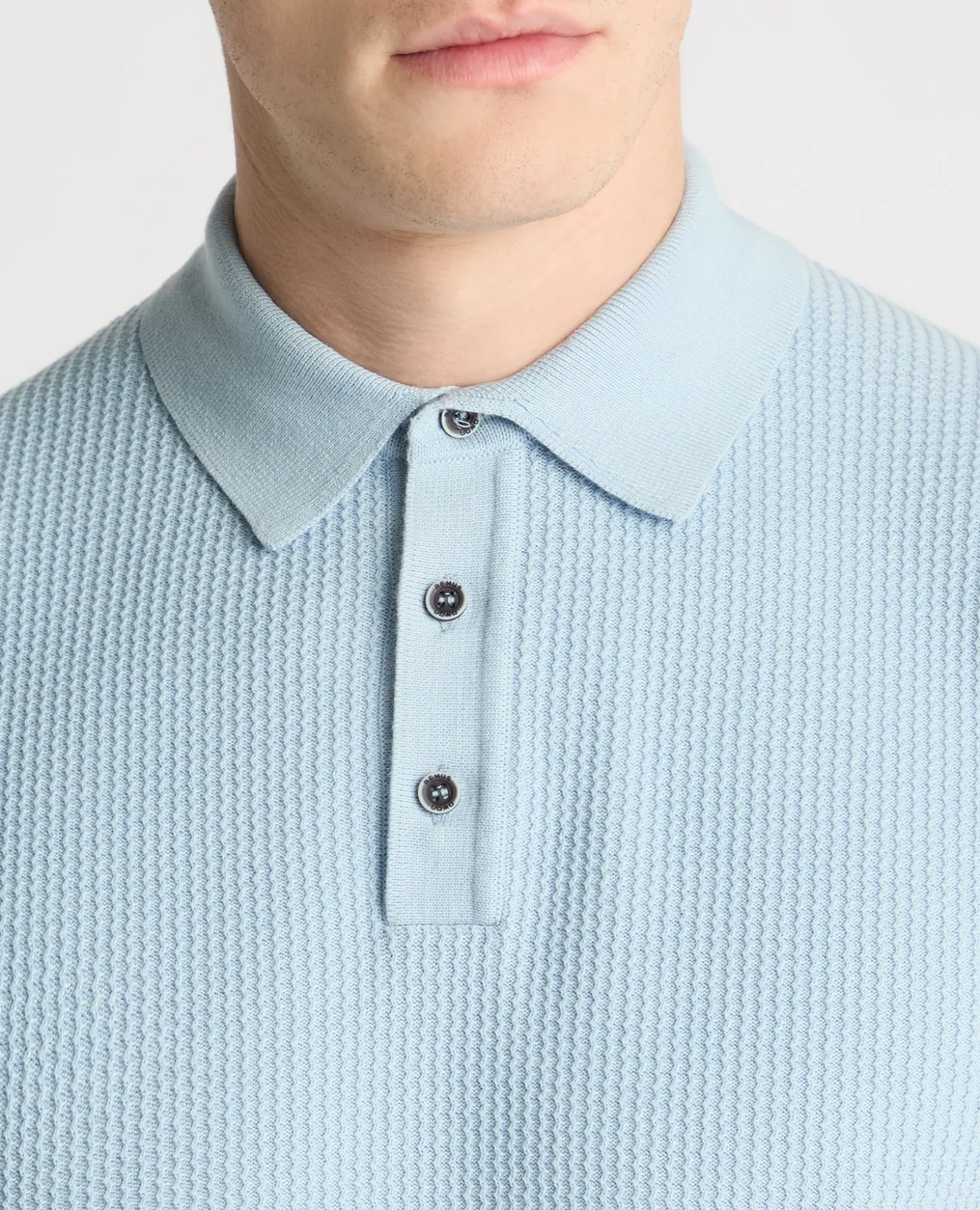 Knitted Cotton Polo Shirt