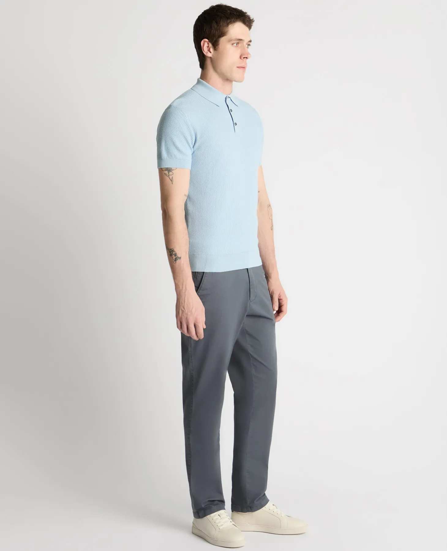 Knitted Cotton Polo Shirt