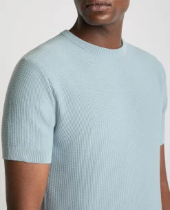 Knitted Crew Neck T-Shirt