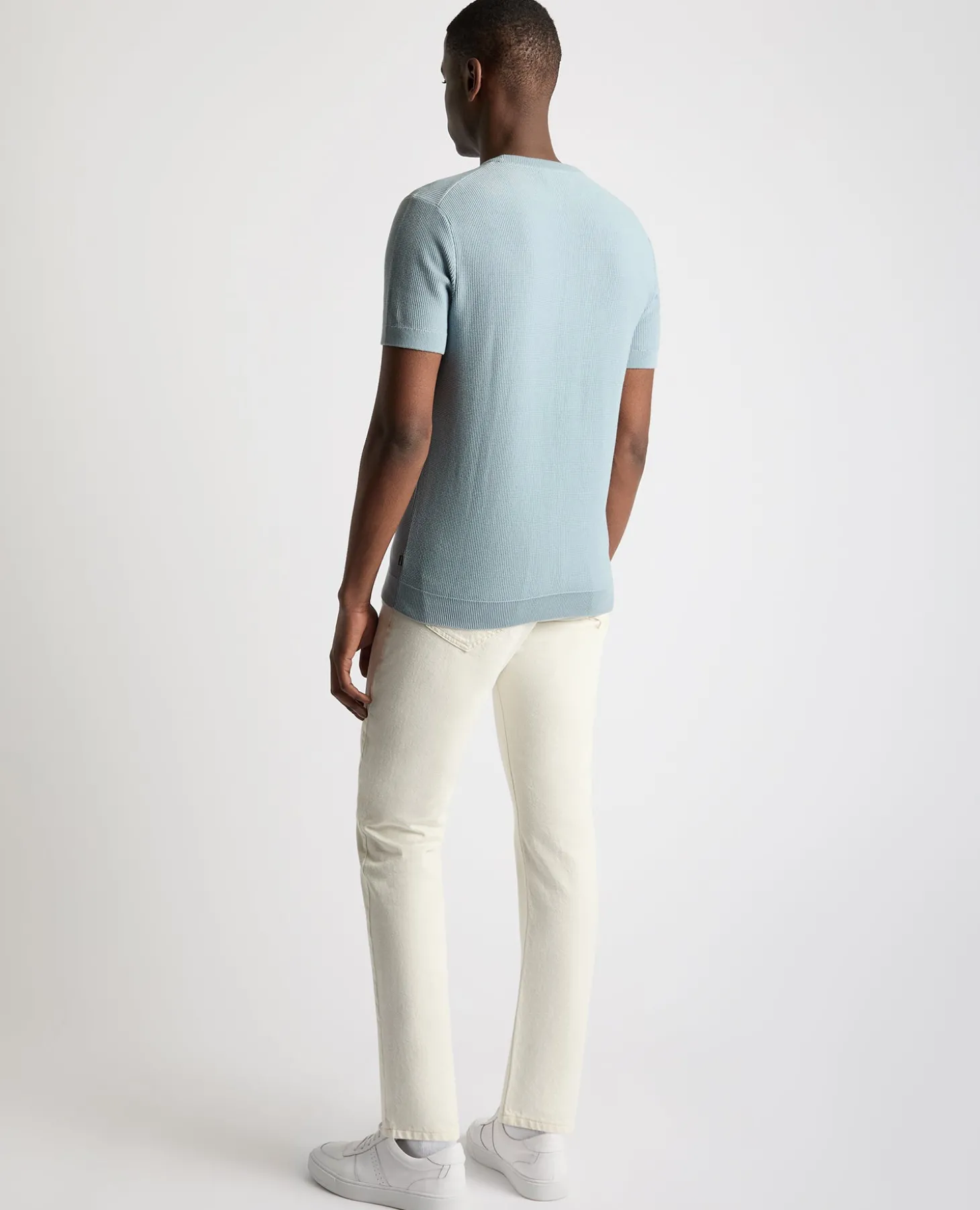 Knitted Crew Neck T-Shirt