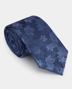 Leaf Cluster Print Tie