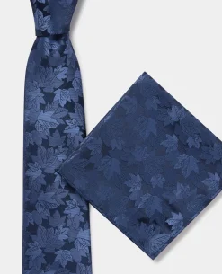 Leaf Cluster Print Tie