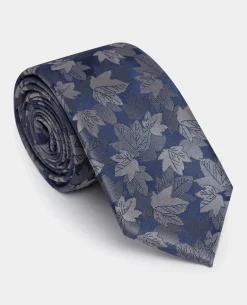Leaf Cluster Print Tie