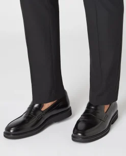 Leather Slip On Loafer