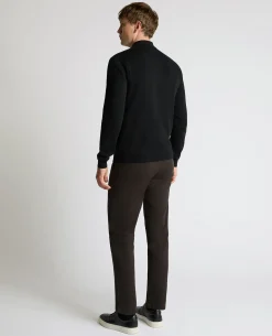 Long Sleeve Cotton Knit Polo