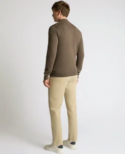 Long Sleeve Cotton Knit Polo