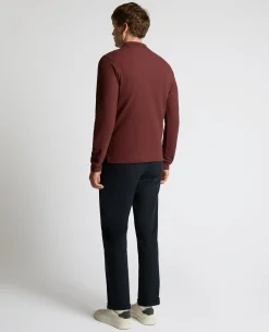 Long-Sleeve Cotton Polo