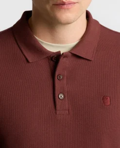 Long-Sleeve Cotton Polo